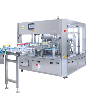 TRIPLE BOWL FILLING, FOIL COATING AND CAPPING MACHINE