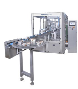 SINGLE BUTTER LABNE FILLING FOILING AND SEALING MACHINE